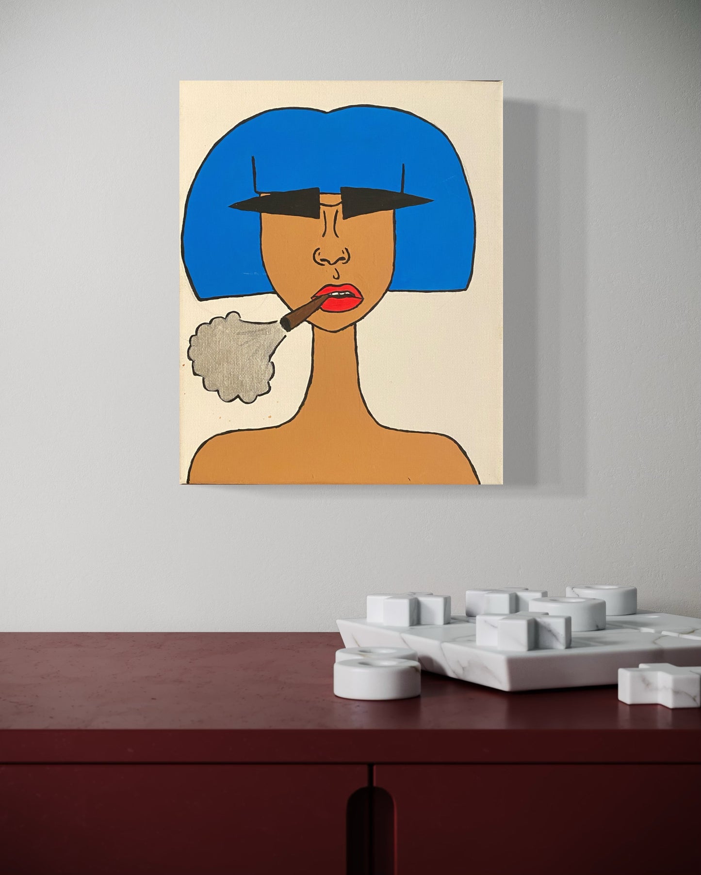 Puff Girl 3 - Acrylic on Canvas