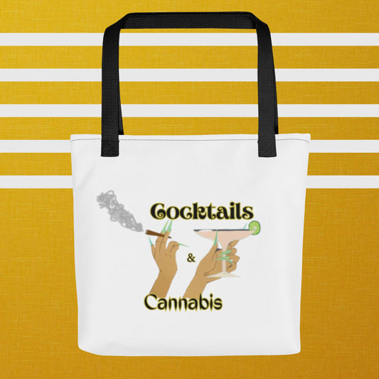 Arts By Jo Tote bag - Cocktails and Cannabis